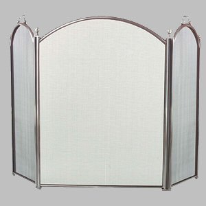 pewter 3 panel folding screen 52 inches wide by 34 inches high